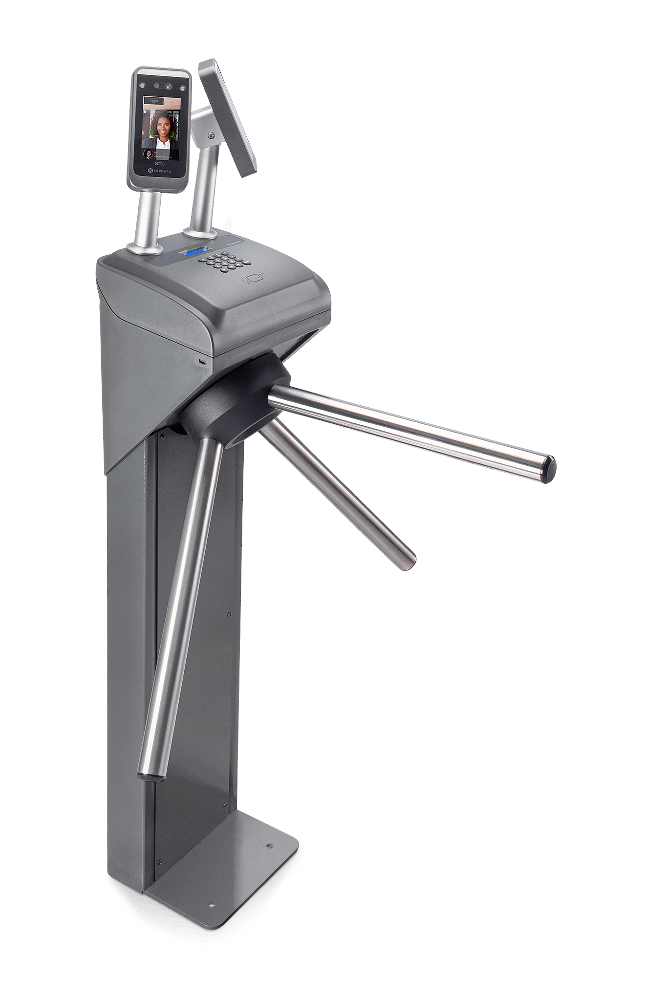 Catraca com leitor facial duplo